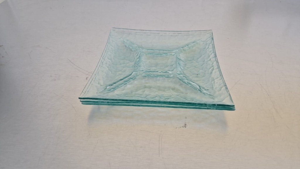 3 glazen borden, Huis en Inrichting, Ophalen of Verzenden, Bord(en), Overige stijlen, Glas