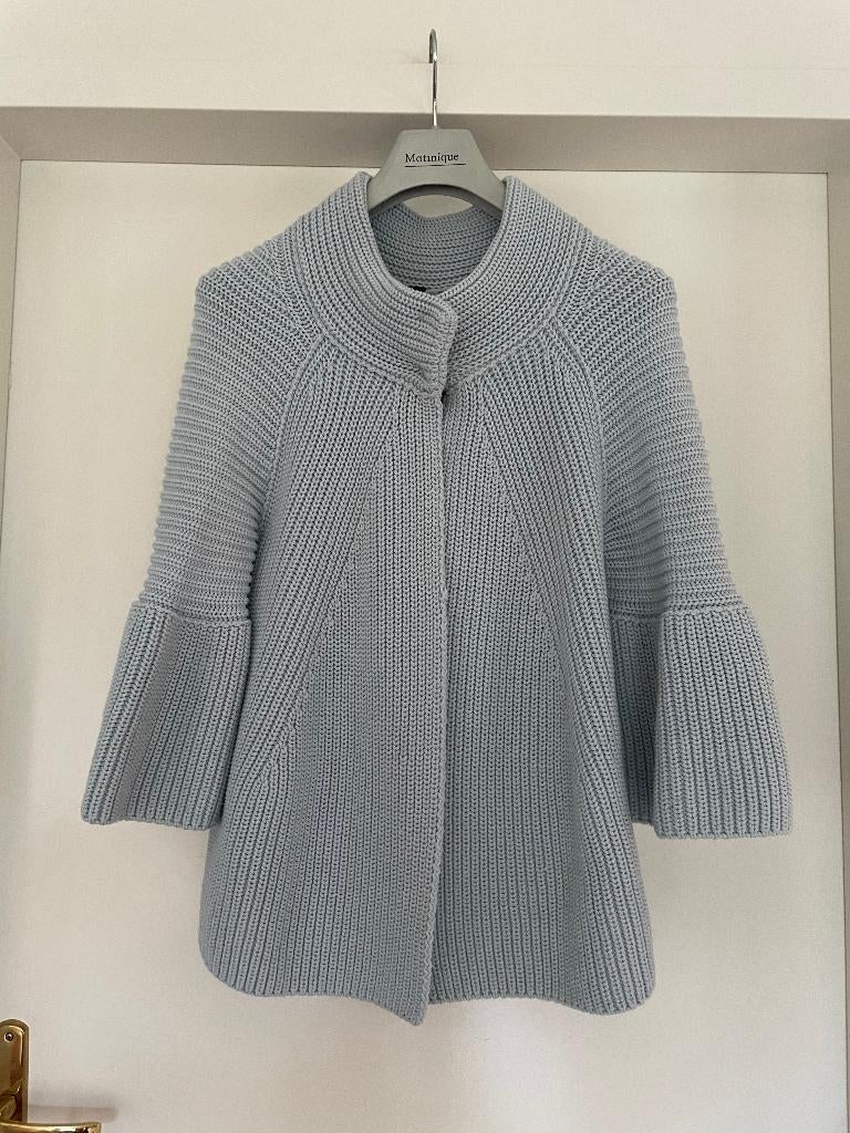 Marccain: z.g.a.n. ruimvallend vest maat 38-42 (N4), Maat 38/40 (M), Blauw, Ophalen of Verzenden, Zo goed als nieuw