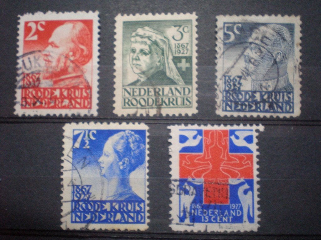 Nederland NVPH 203-207 gebruikt ( T 498 )....€ 1,95, Postzegels en Munten, Postzegels | Nederland, Verzenden