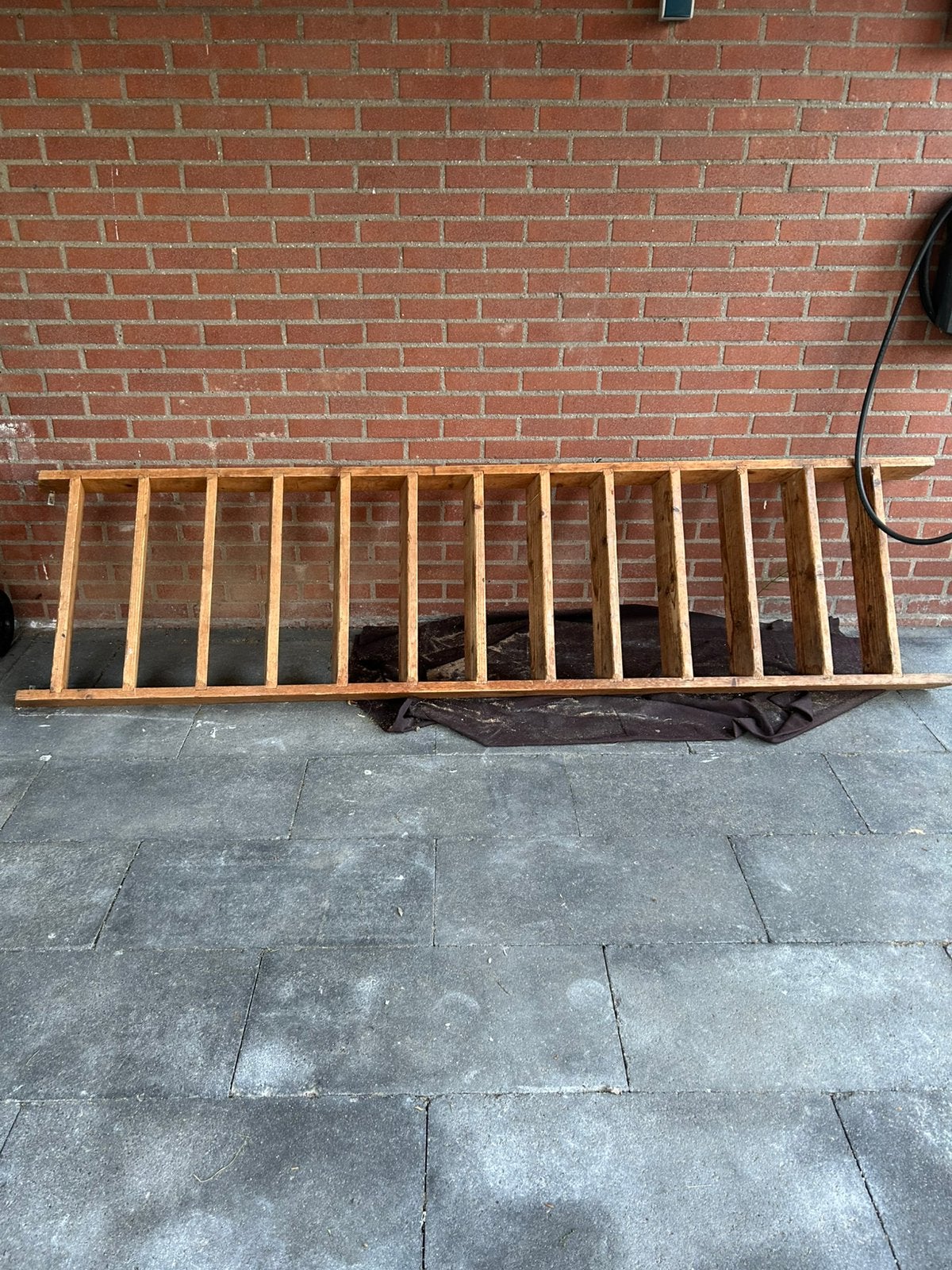 Houten berging trap, Ophalen, Zo goed als nieuw, Minder dan 2 meter