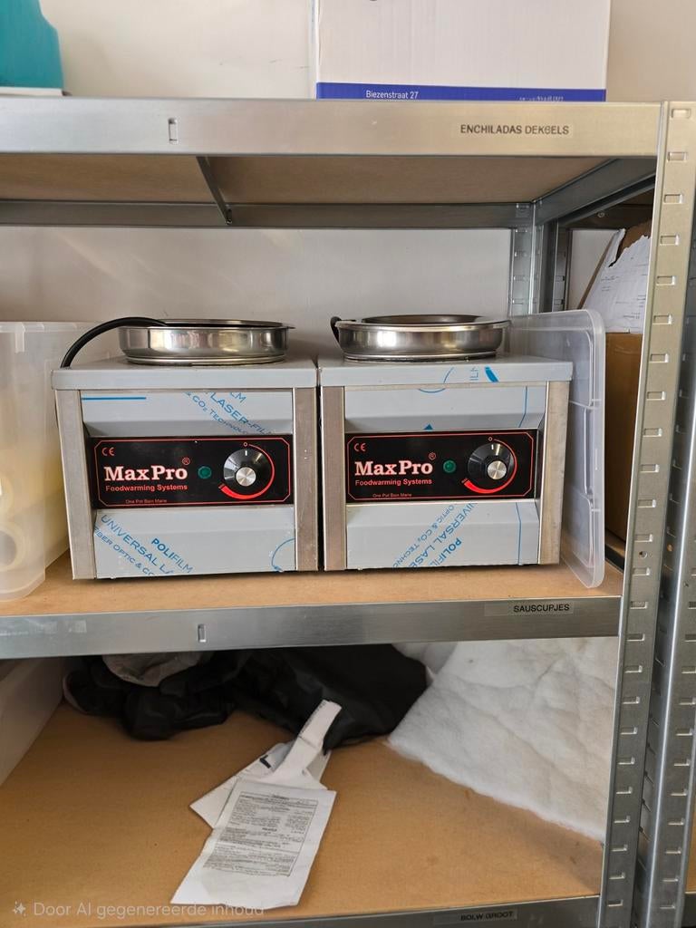 Chocolade warmer 1 pan 4,5ltr. Caterchef / MaxPro, Ophalen, Zo goed als nieuw