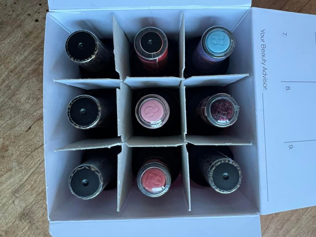 9 flesjes pink gellac, Ophalen, Gebruikt, Overige kleuren, Handen en Nagels