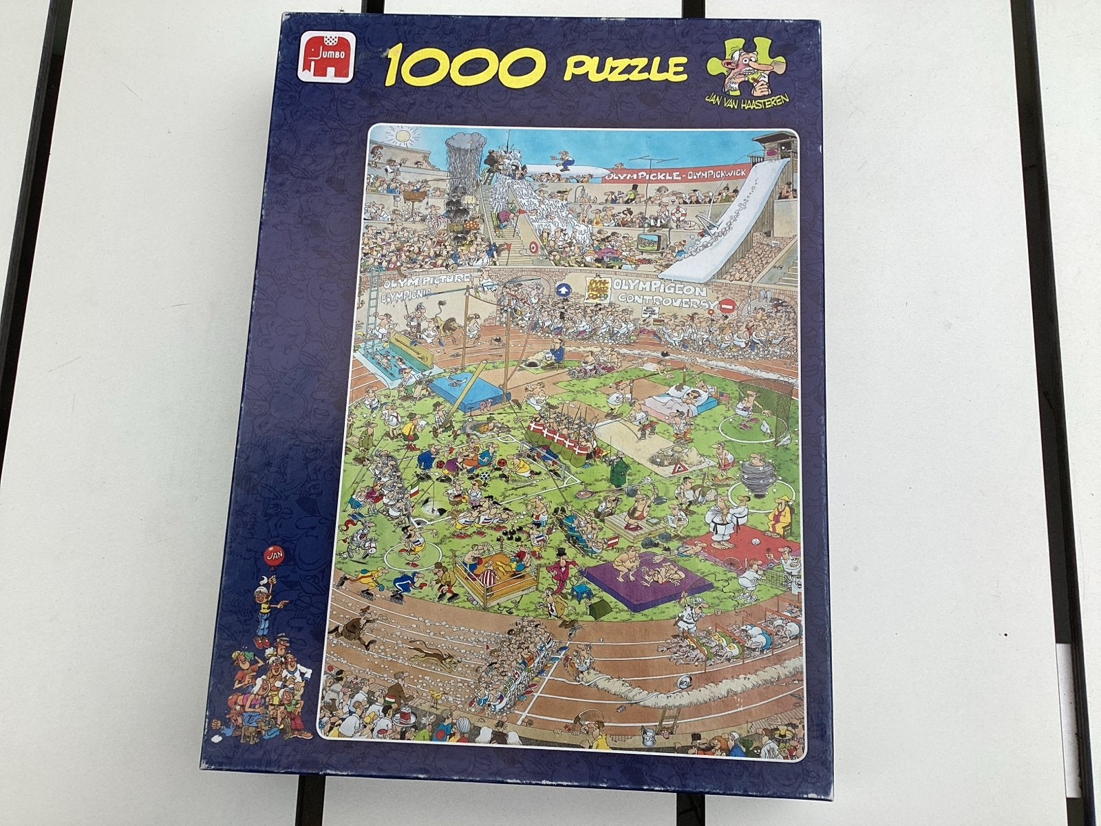 Jan van Haasteren Olympische Spelen 1000 stukjes puzzel, Ophalen of Verzenden, 500 t/m 1500 stukjes, Gebruikt, Legpuzzel