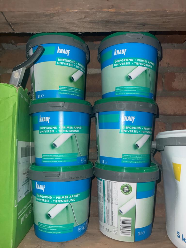 Knauf Diepgrond Universeel - 6x 1 liter, Overige kleuren, Nieuw, Ophalen of Verzenden, Verf