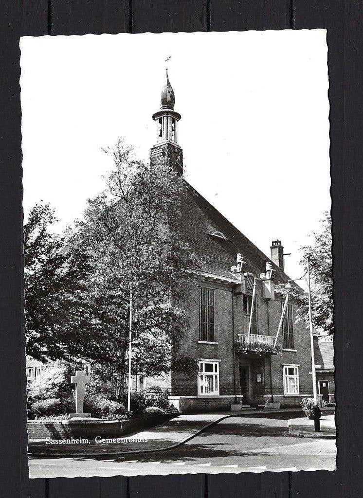 46 Sassenheim, Gemeentehuis, Ophalen of Verzenden, Gelopen, Zuid-Holland