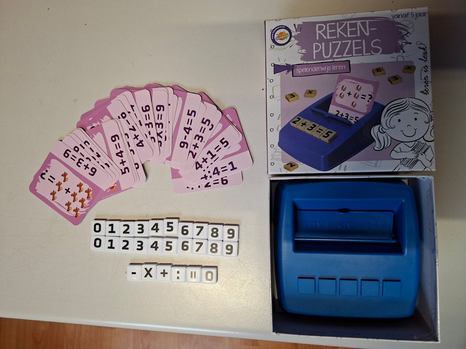 reken puzzels, Ophalen, Meer dan 50 stukjes, Zo goed als nieuw, 6 jaar of ouder