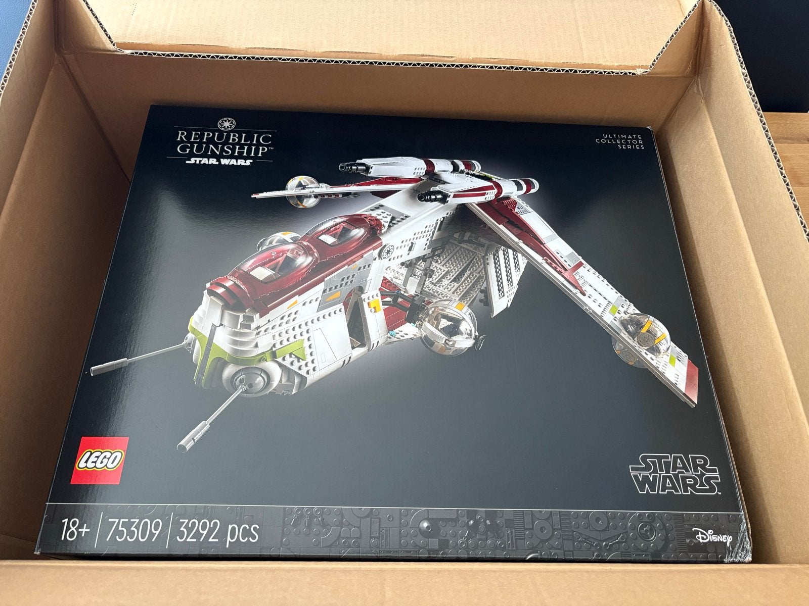 Lego UCS Republic Gunship 75309 - Gebruikt, Compleet, Kinderen en Baby's, Speelgoed | Duplo en Lego, Gebruikt, Star Wars, Verzenden
