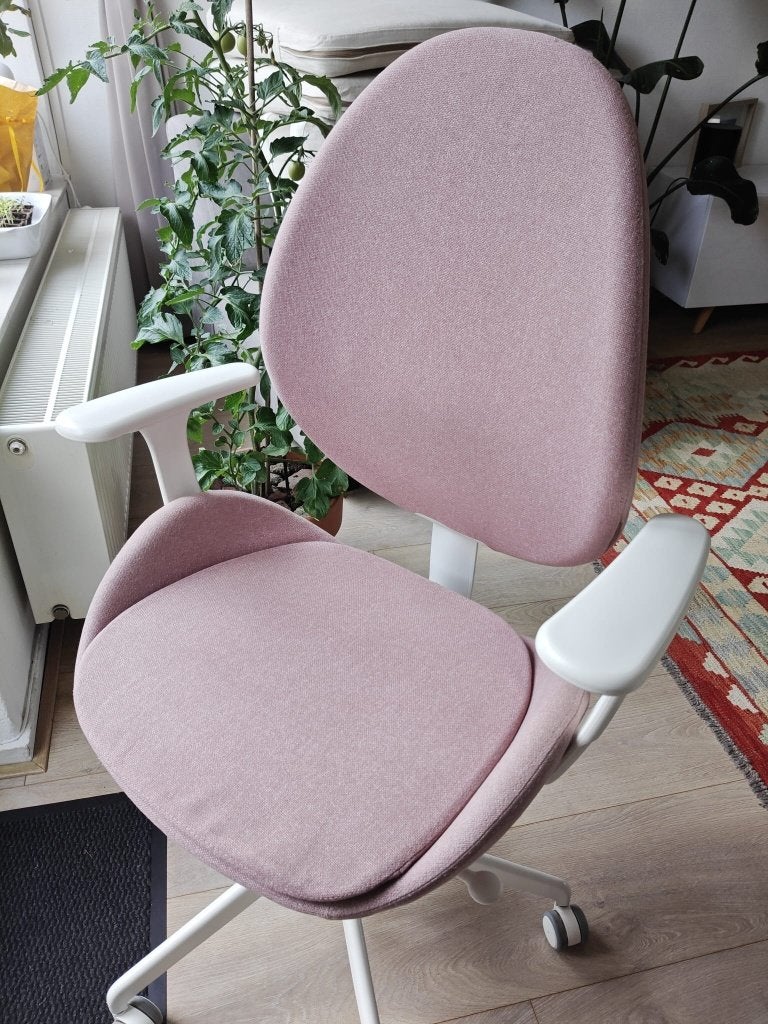IKEA Hattejfall Office Chair, Huis en Inrichting, Bureaustoelen, Ophalen, Zo goed als nieuw, Roze, Bureaustoel