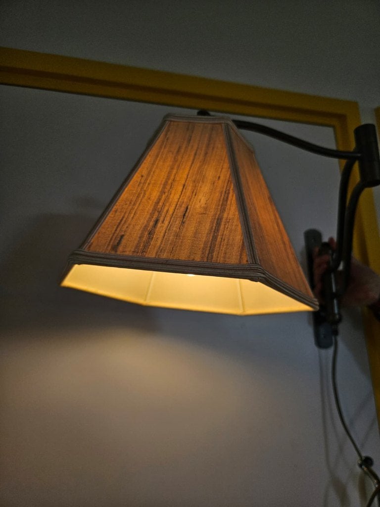 draaibare wandlamp (vintage), Ophalen of Verzenden, Stof