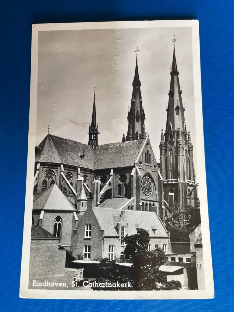 ansichtkaart / kaart van Eindhoven , St. Catharinakerk., Verzenden, 1940 tot 1960, Noord-Brabant