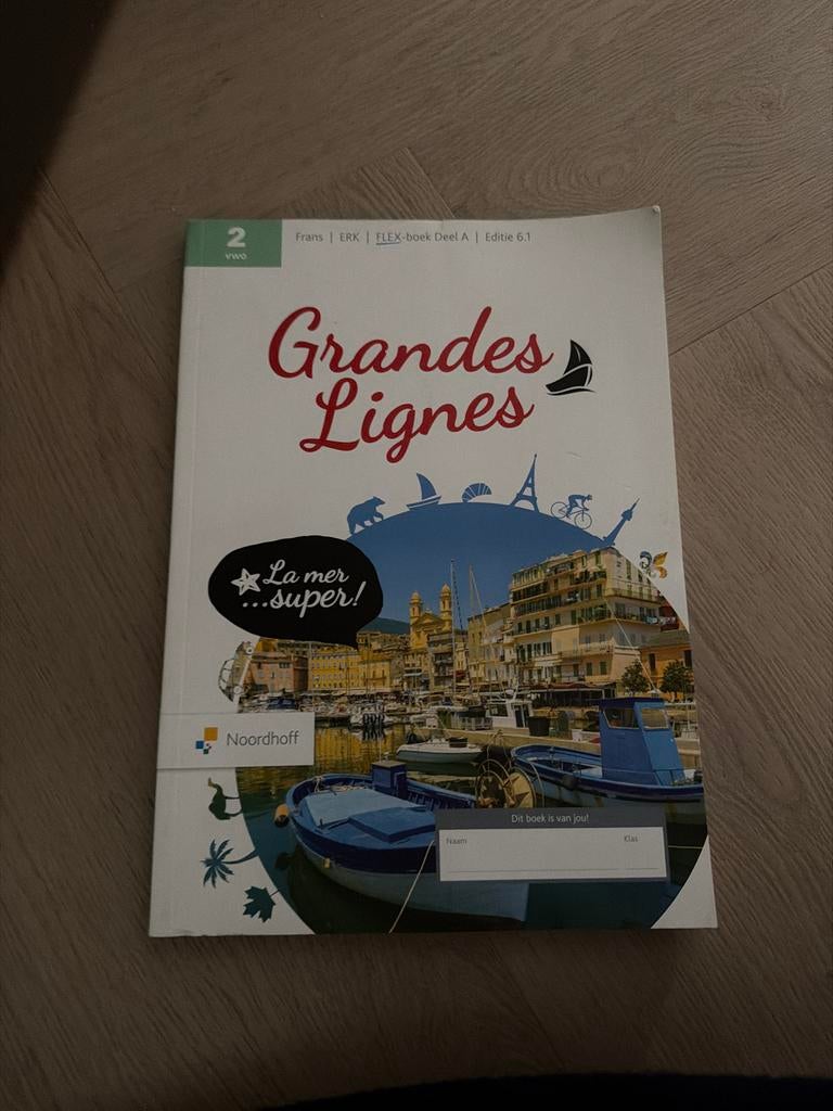 Grandes Lignes Frans FLEX-boek Deel A Editie 6.1 2vwo, Ophalen of Verzenden, Zo goed als nieuw, Non-fictie