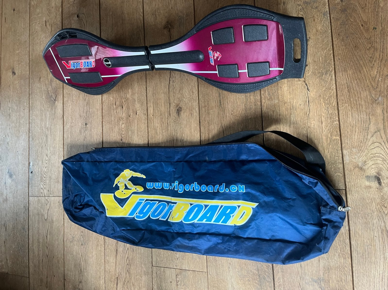 Vigorboard Waveboard met draagtas, Ophalen of Verzenden, Gebruikt, Waveboard