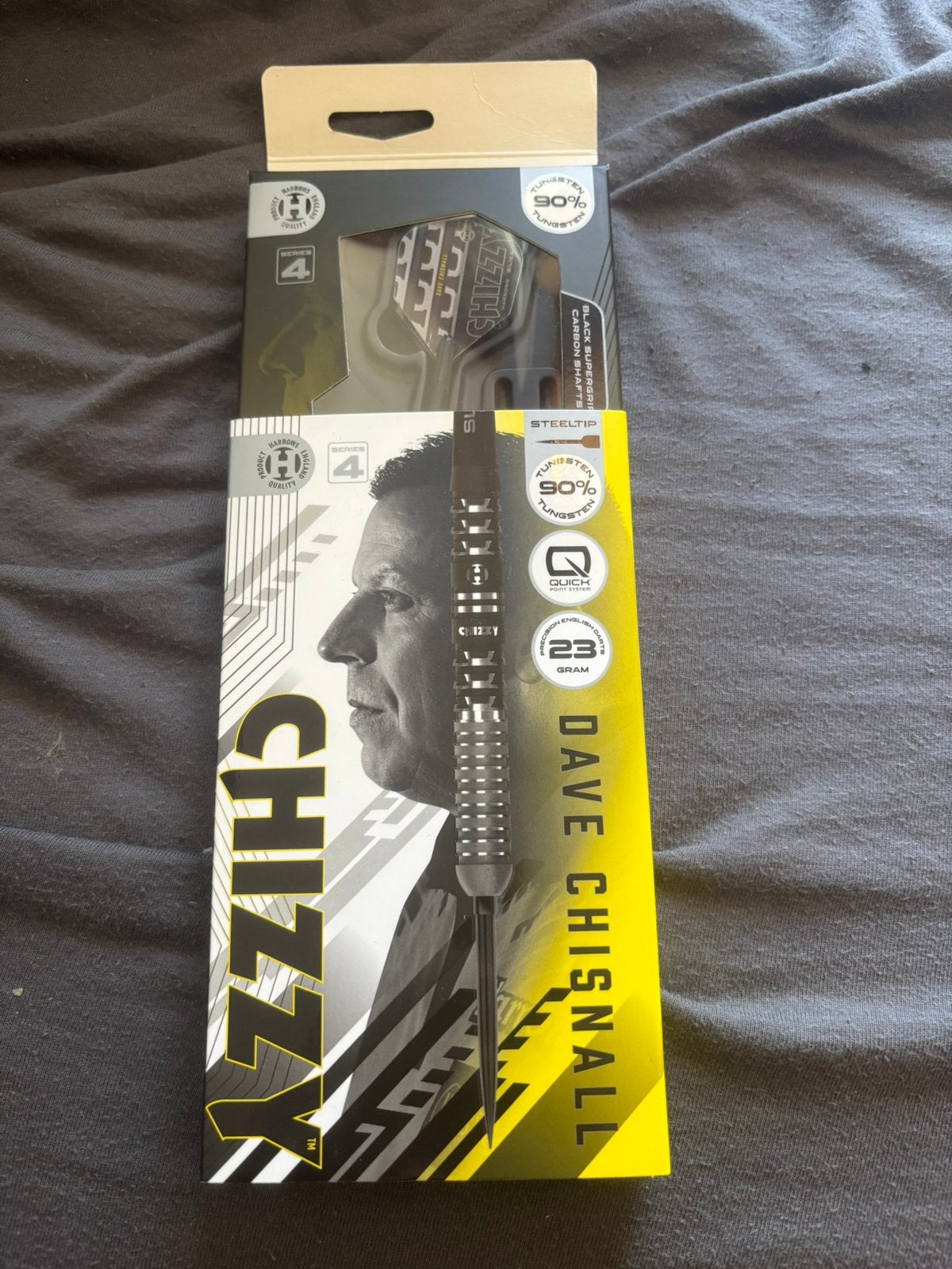 Harrows Dave Chisnall Chizzy Series 4 Steeltip Darts 23 Gram, Ophalen of Verzenden, Zo goed als nieuw, Pijlen