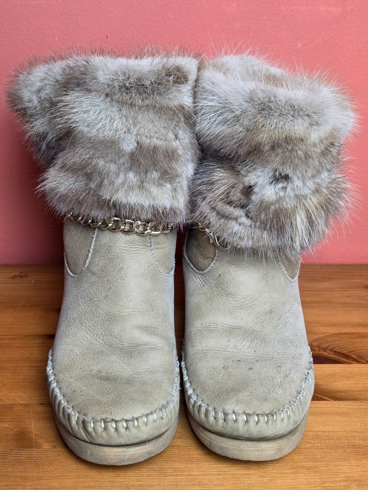 Karma of Charme | Ibiza boho sneeuw laarsjes | maat 36, Beige, Lage of Enkellaarzen, Ophalen of Verzenden, Karma of Charme