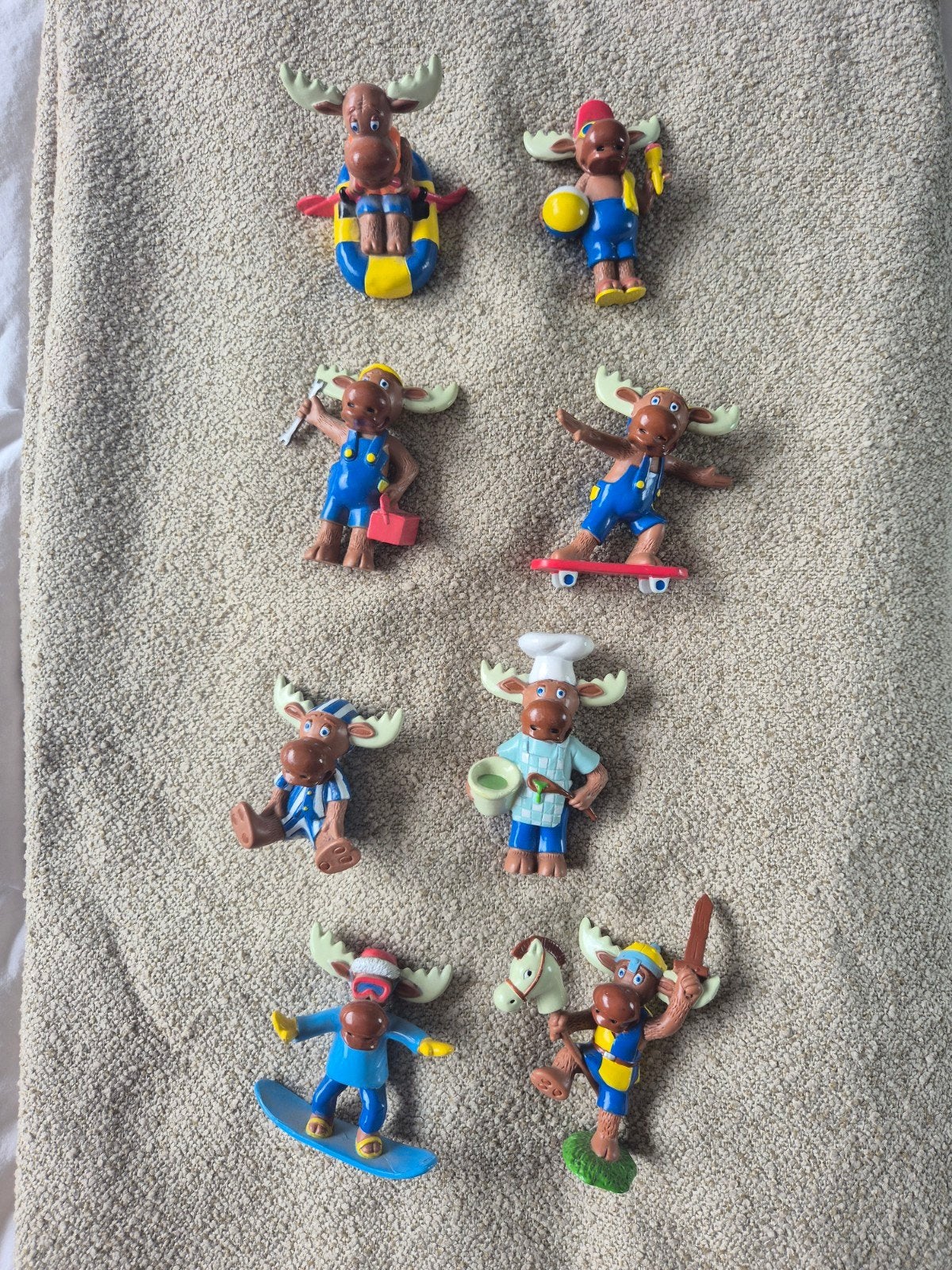 Mr. Moose Ikea eland poppetjes uit de jaren '90 - Set van 8, Ophalen of Verzenden