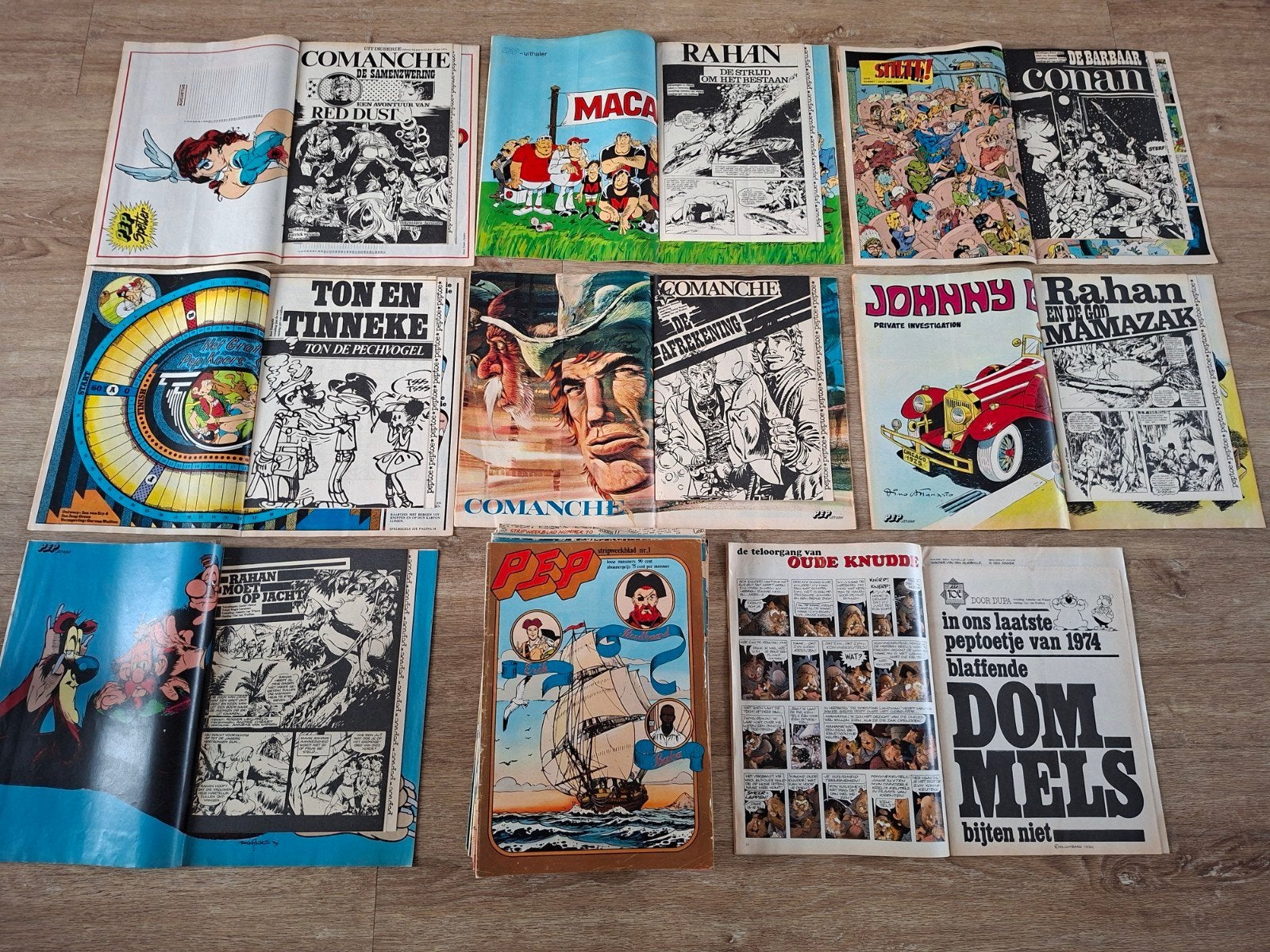 Stripboeken Pep jaargang 1974, Meerdere stripboeken, Ophalen of Verzenden, Gelezen
