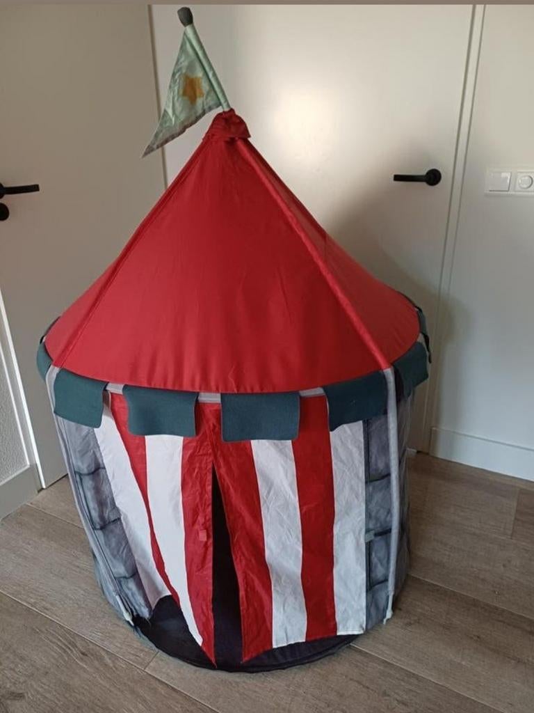 Leuk speelkasteel/circustent voor kinderen, Ophalen, Gebruikt