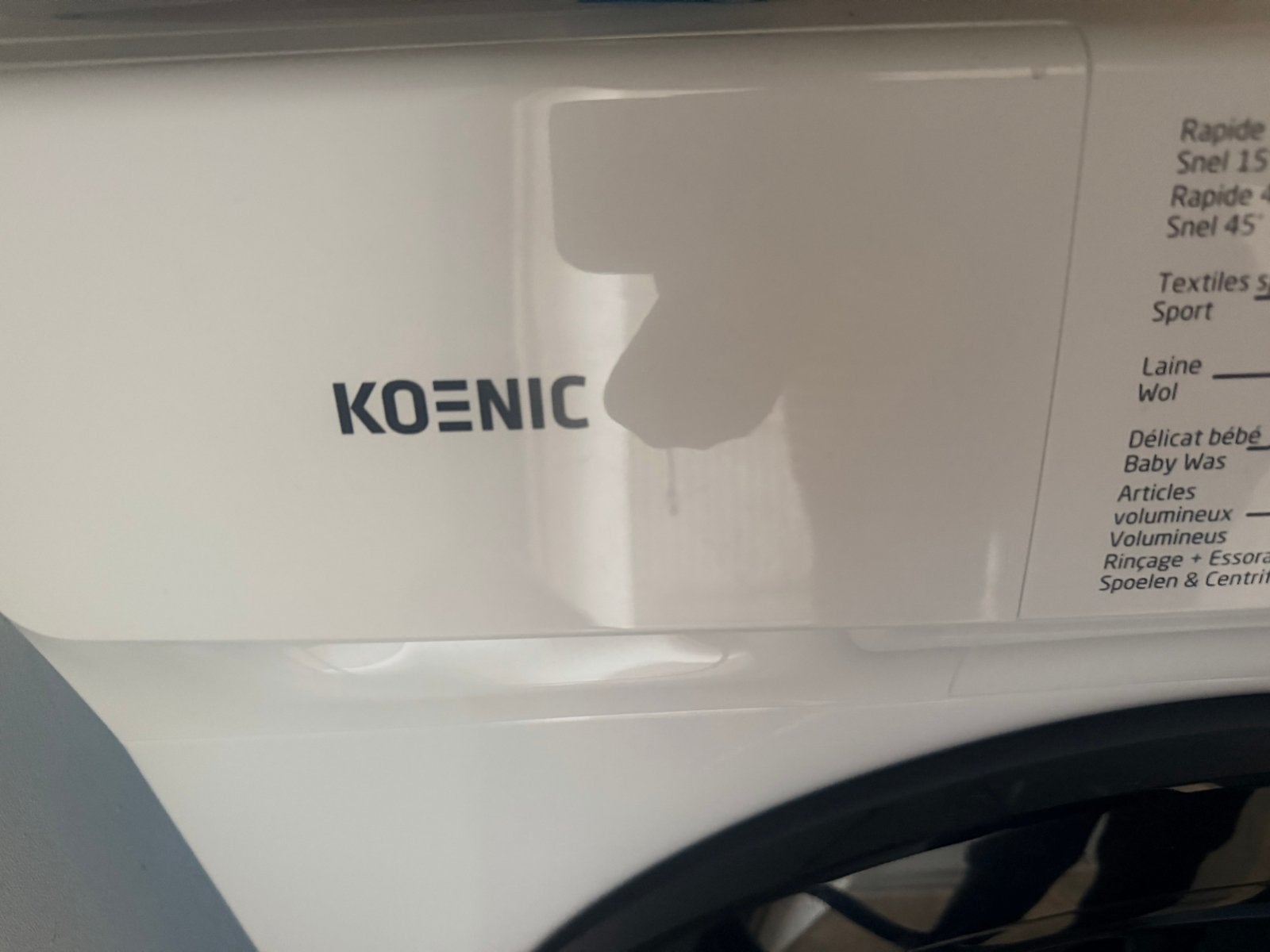 Koenic Wasmachine - Helemaal Nieuw, Witgoed en Apparatuur, Wasmachines, Ophalen, 1200 tot 1600 toeren, 8 tot 10 kg, Nieuw