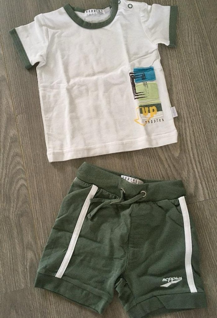 NOPPIES Lief zomer setje ( broekje / shirt ), maatje 68, Ophalen of Verzenden, Zo goed als nieuw, Setje, Jongetje