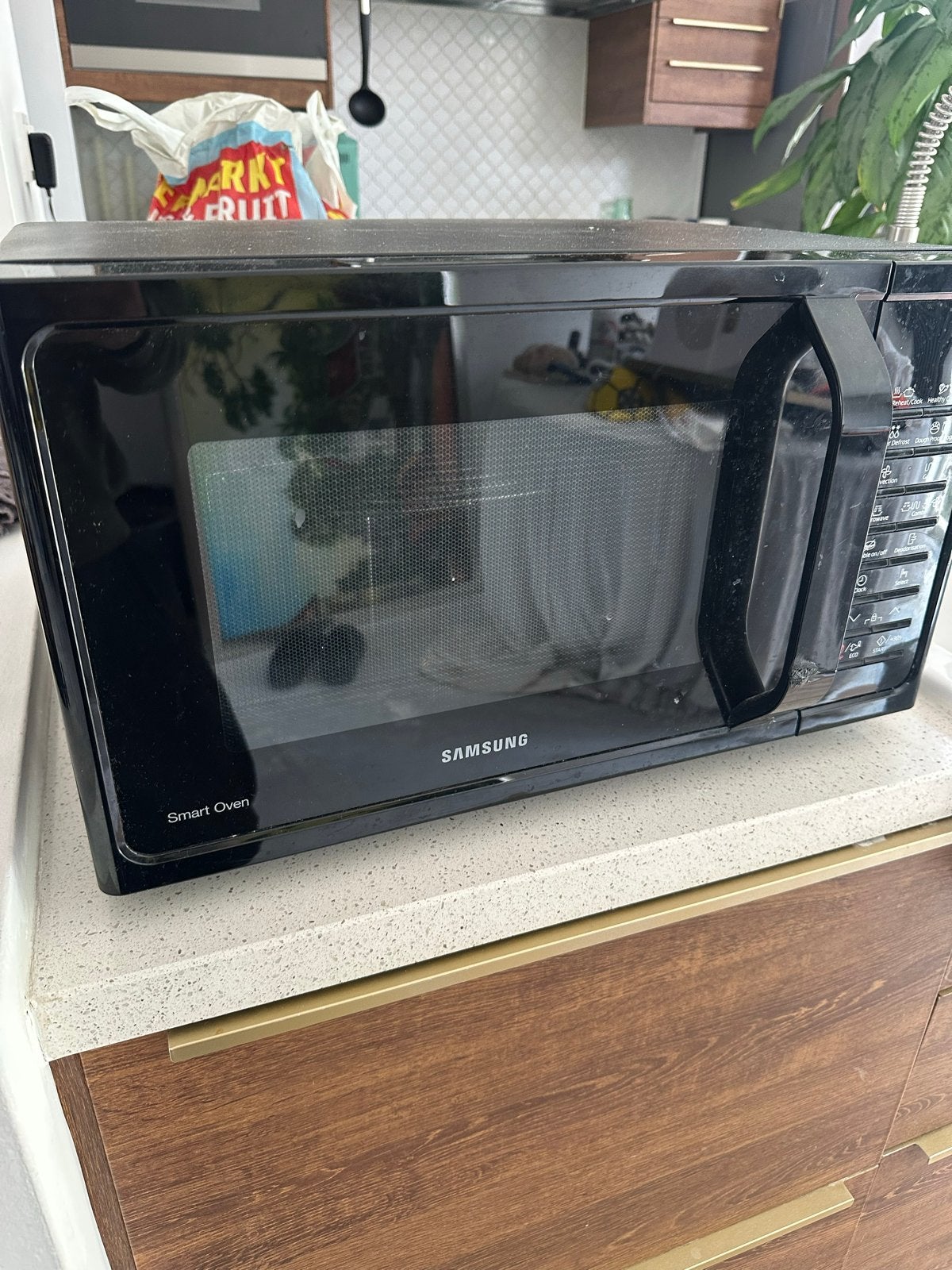 Samsung MC28H5015AK Combimagnetron Zwart, Witgoed en Apparatuur, Magnetrons, Ophalen, Combimagnetron, Gebruikt, Grill