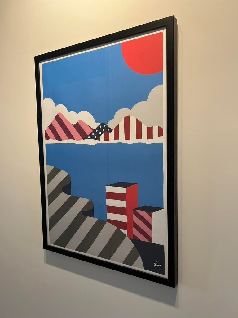 Parra Citylandscape Print ingelijst, Antiek en Kunst, Kunst | Schilderijen | Modern, Ophalen of Verzenden