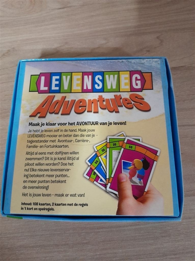 Levensweg adventures kaartspel - s4761, Verzenden, Zo goed als nieuw