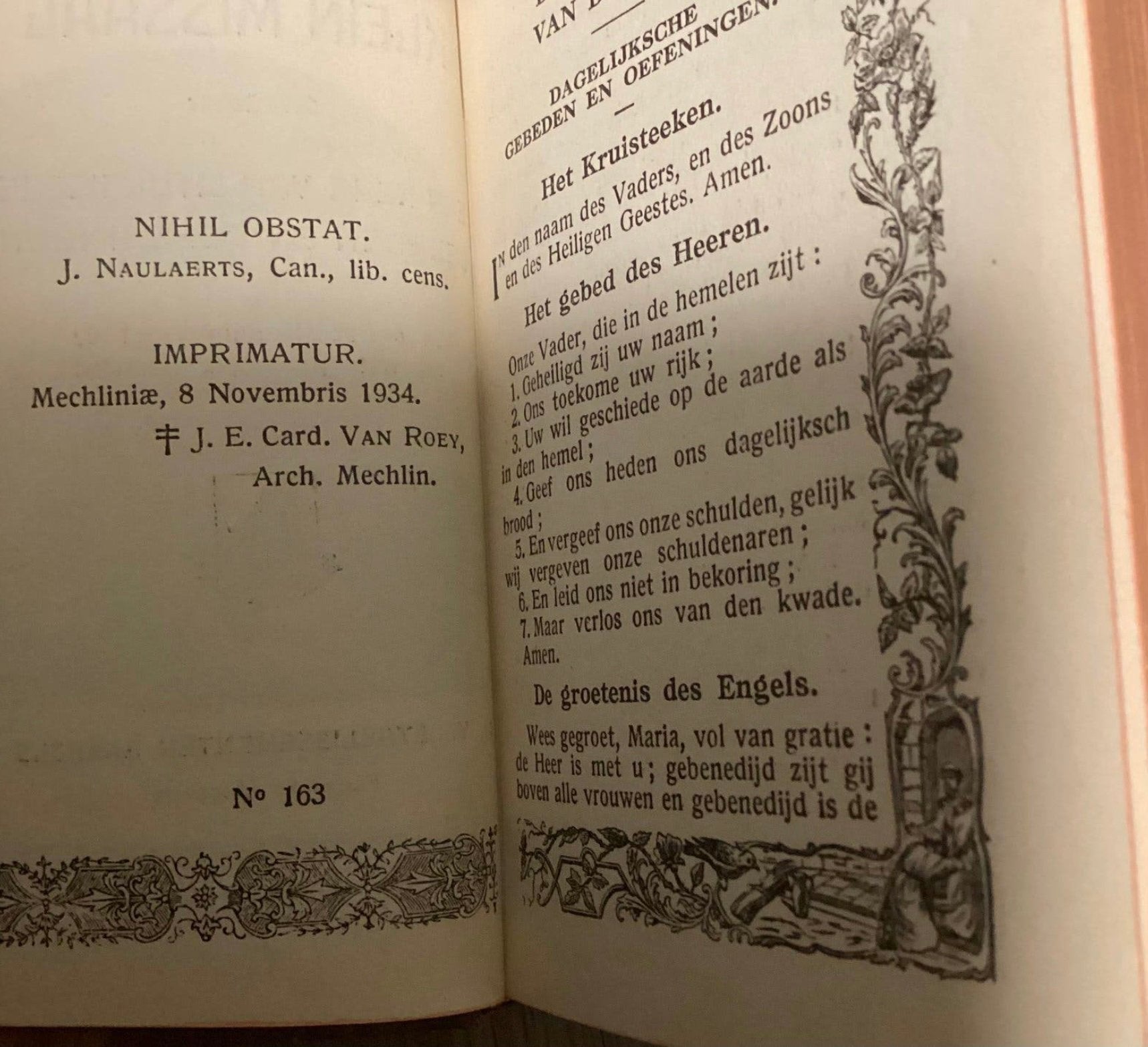 MISSAAL ANTIEK !! PUNTGAAF,UIT HET JAARTAL 1934 …MOOI!!!, Antiek en Kunst, Ophalen of Verzenden