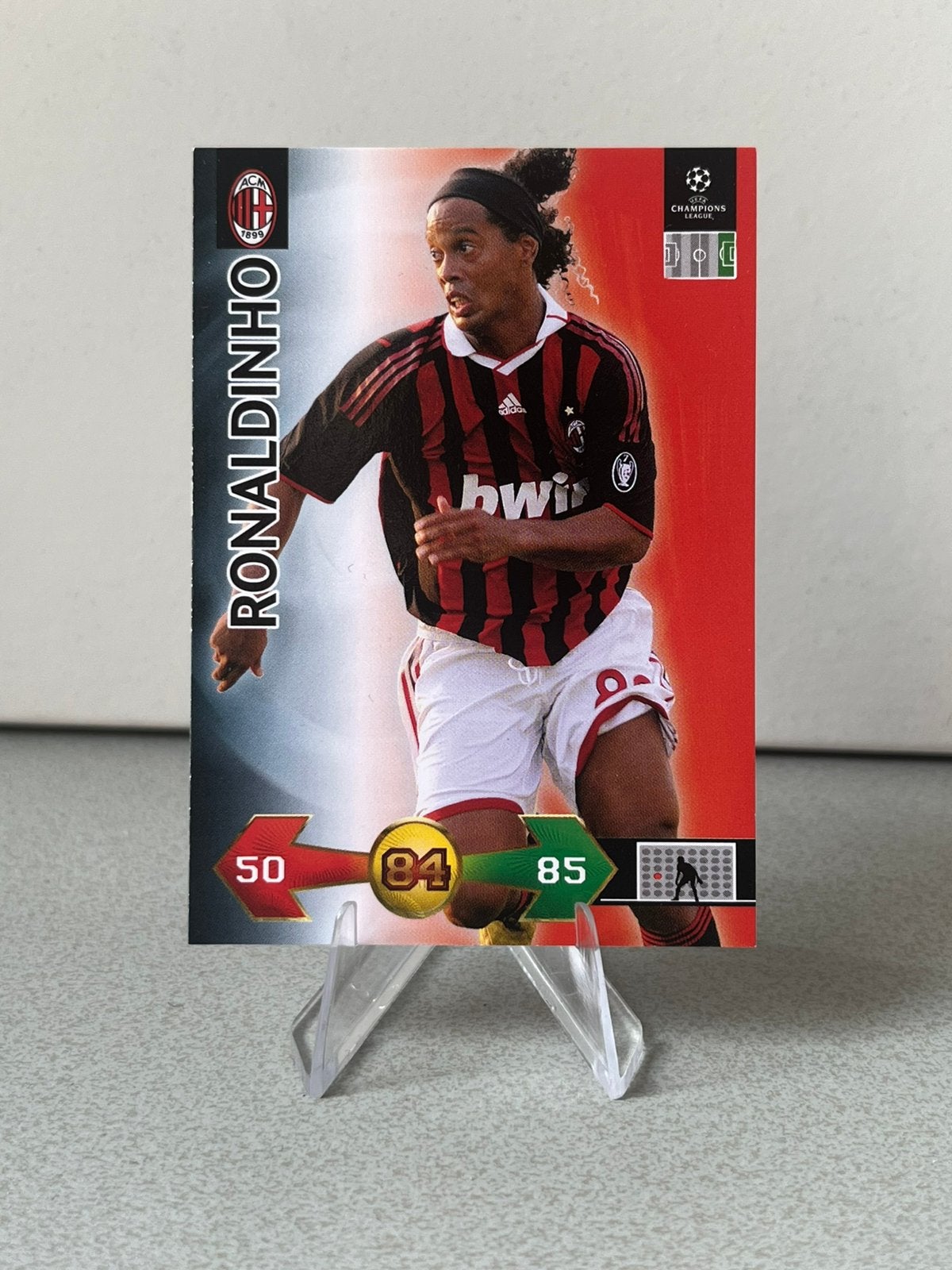 Ronaldinho Panini AC Milan Super Strikers 2009-2010, Ophalen of Verzenden, Zo goed als nieuw, Buitenlandse clubs, Poster, Plaatje of Sticker