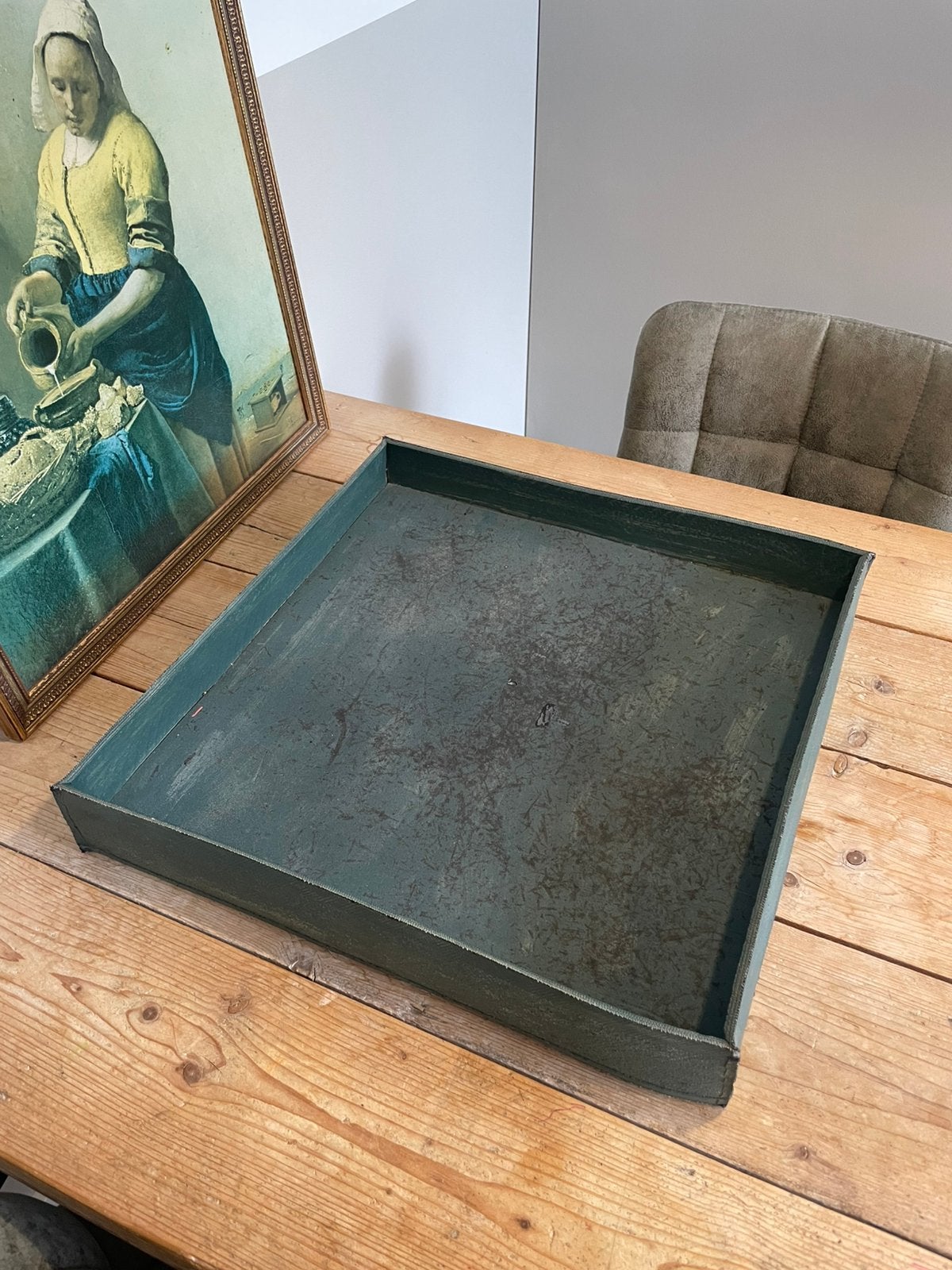 VT wonen dienblad / tray, Ophalen, Gebruikt, Rond, Natuurlijk materiaal