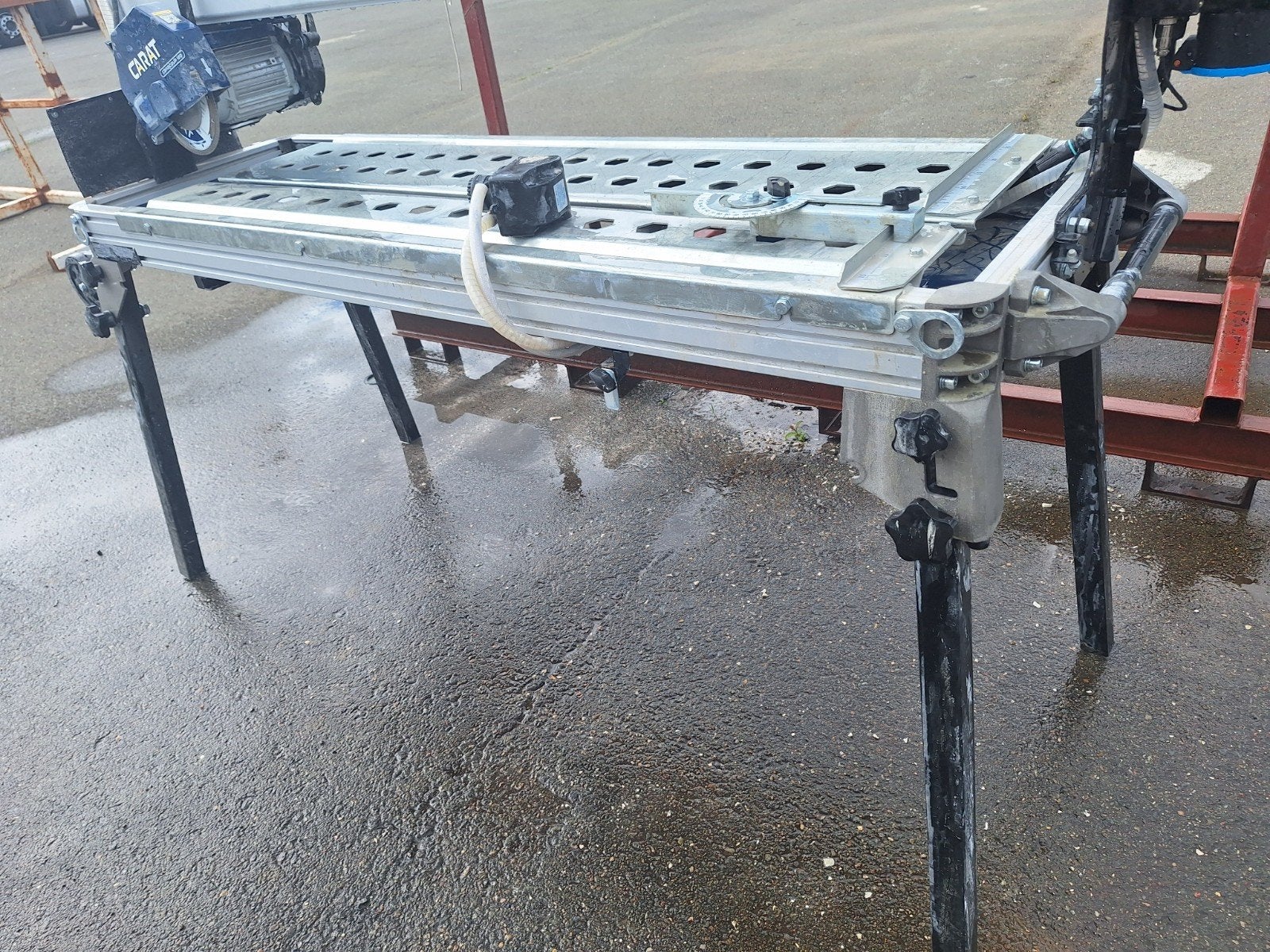Carat Caracoup 120 Alu Tegelzaag met Zijtafel, Ophalen of Verzenden