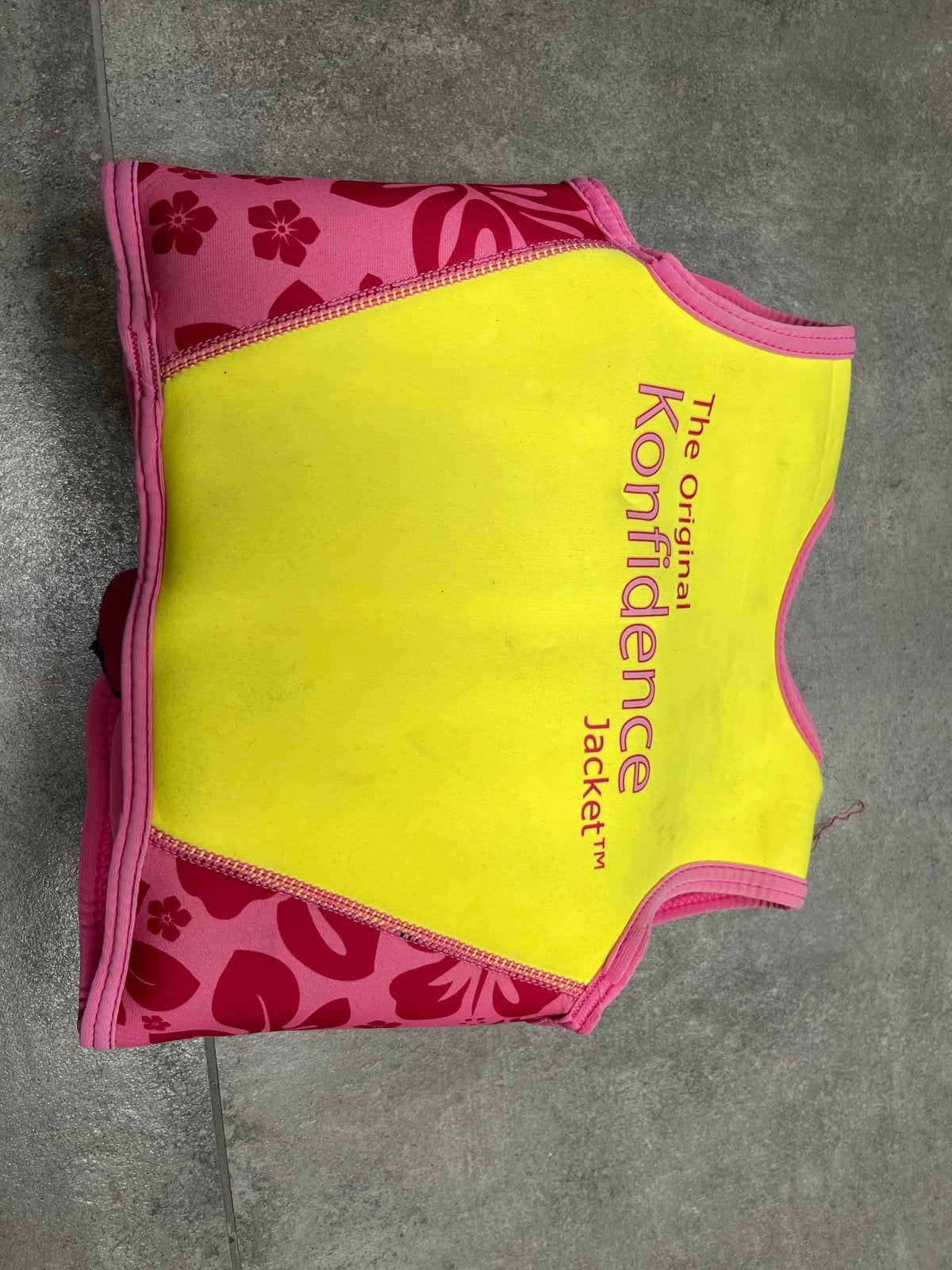 Konfidence Zwemvest voor Kinderen - Roze/Geel, Watersport en Boten, Ophalen of Verzenden, Gebruikt, Kind, Reddingsvest of Zwemvest