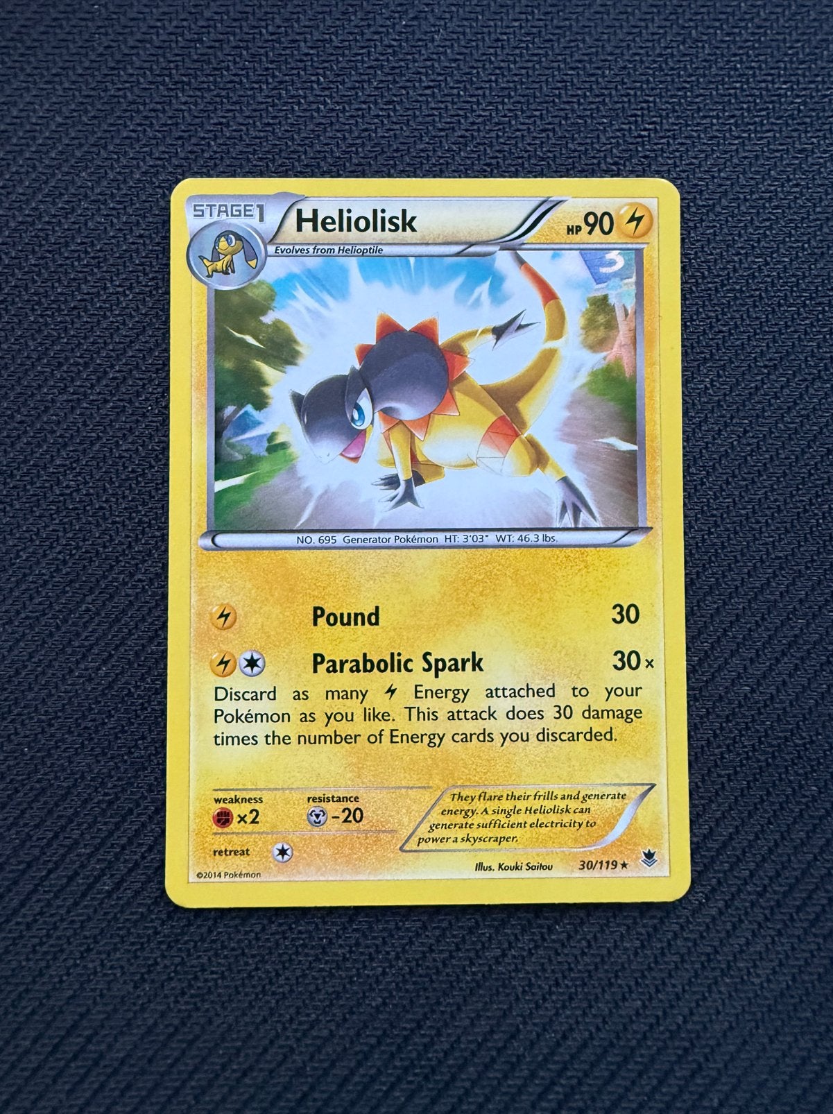 Heliolisk 30/119 Holo Phantom Forces Pokemon, Ophalen, Nieuw, Losse kaart
