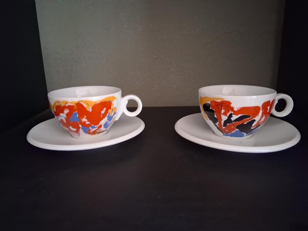 2x  jan cremer kopjes perla collection, Huis en Inrichting, Keuken | Servies, Ophalen of Verzenden, Overige stijlen, Kop(pen) en/of Schotel(s)
