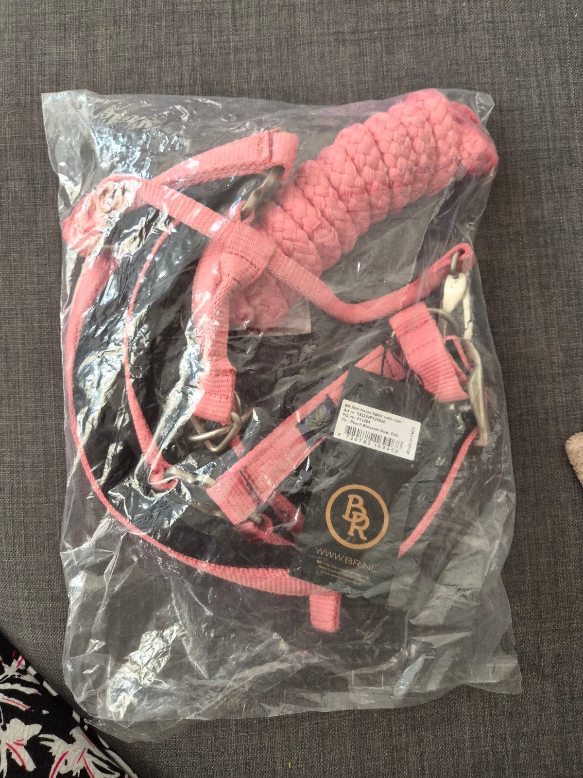 BR halster maat COB, roze met touw nieuw nog in verpakking, Ophalen, Nieuw, Inclusief touw, Halster
