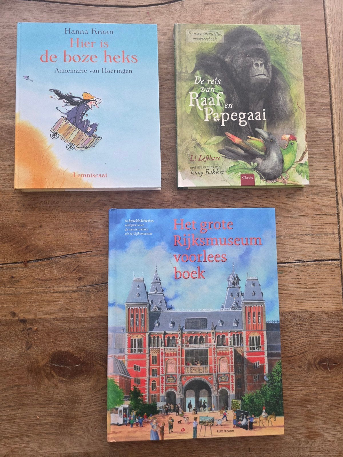 3 prachtige kinderboeken: Heks, Raaf & Papegaai, Rijksmuseum, Boeken, Ophalen of Verzenden, Zo goed als nieuw