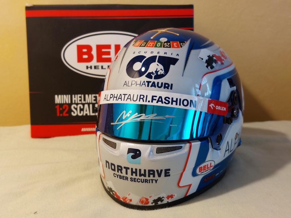 Nyck de Vries Alpha Tauri F1 Monaco 2023 GESIGNEERDE helm, Verzenden, Nieuw, Formule 1