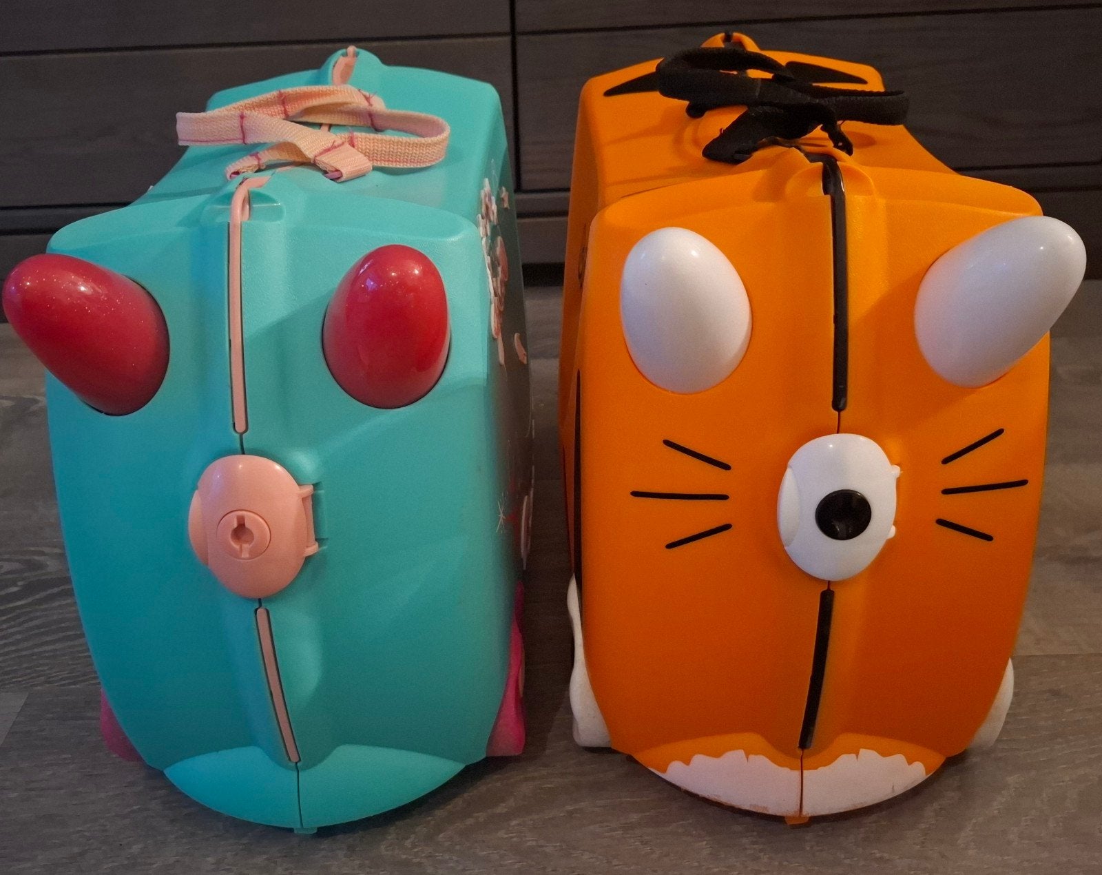 Trunki Ride-on reiskoffers voor kinderen, Hard kunststof, Minder dan 50 cm, Minder dan 35 cm, Wieltjes