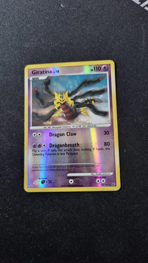 Giratina Lv.70 (PL 28), Ophalen of Verzenden, Gebruikt, Losse kaart, Foil