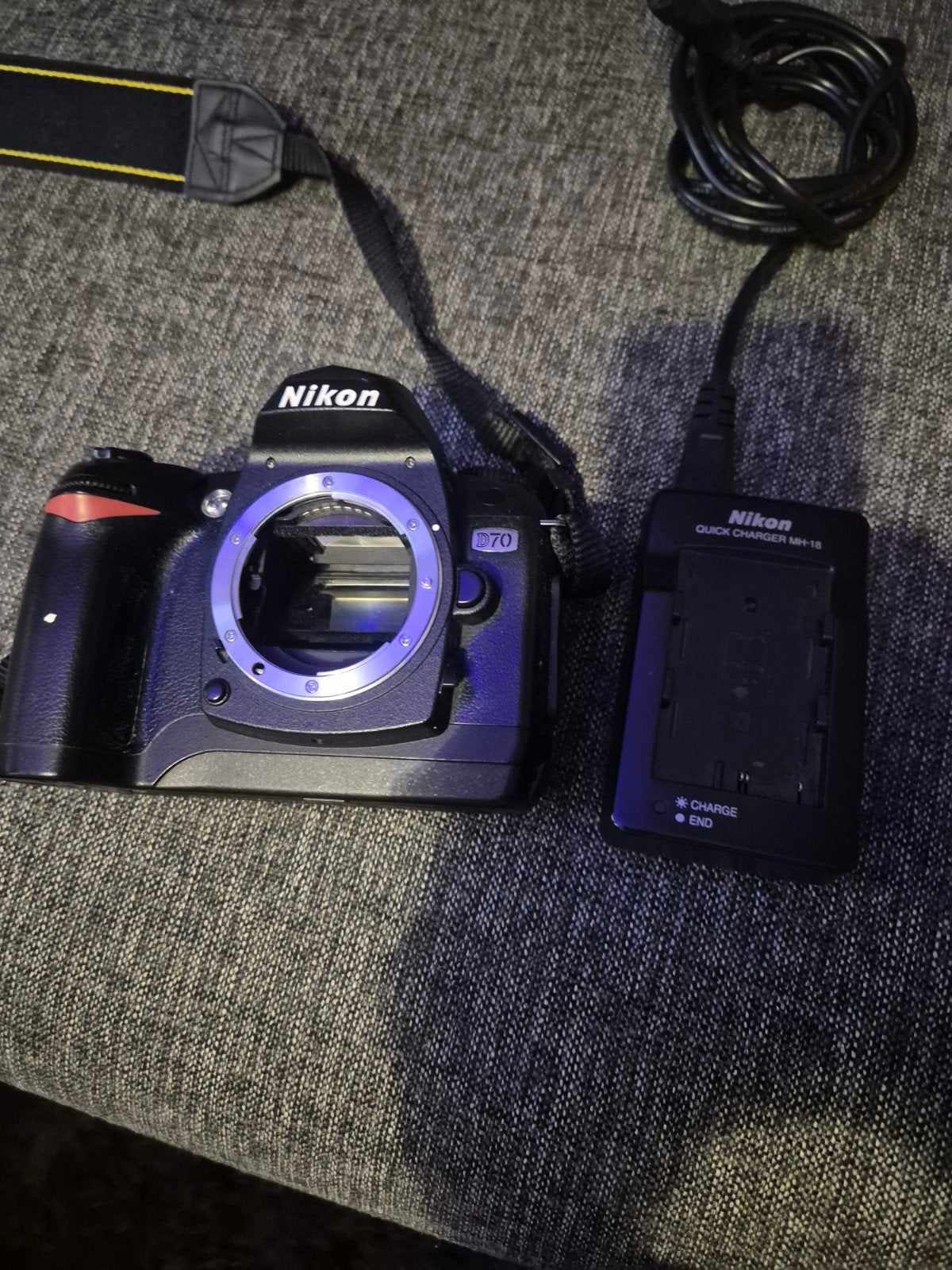 Nikon D70 spiegelreflexcamera met Sigma 18-125mm telelens, Ophalen of Verzenden, Gebruikt, Groothoeklens, Zoom