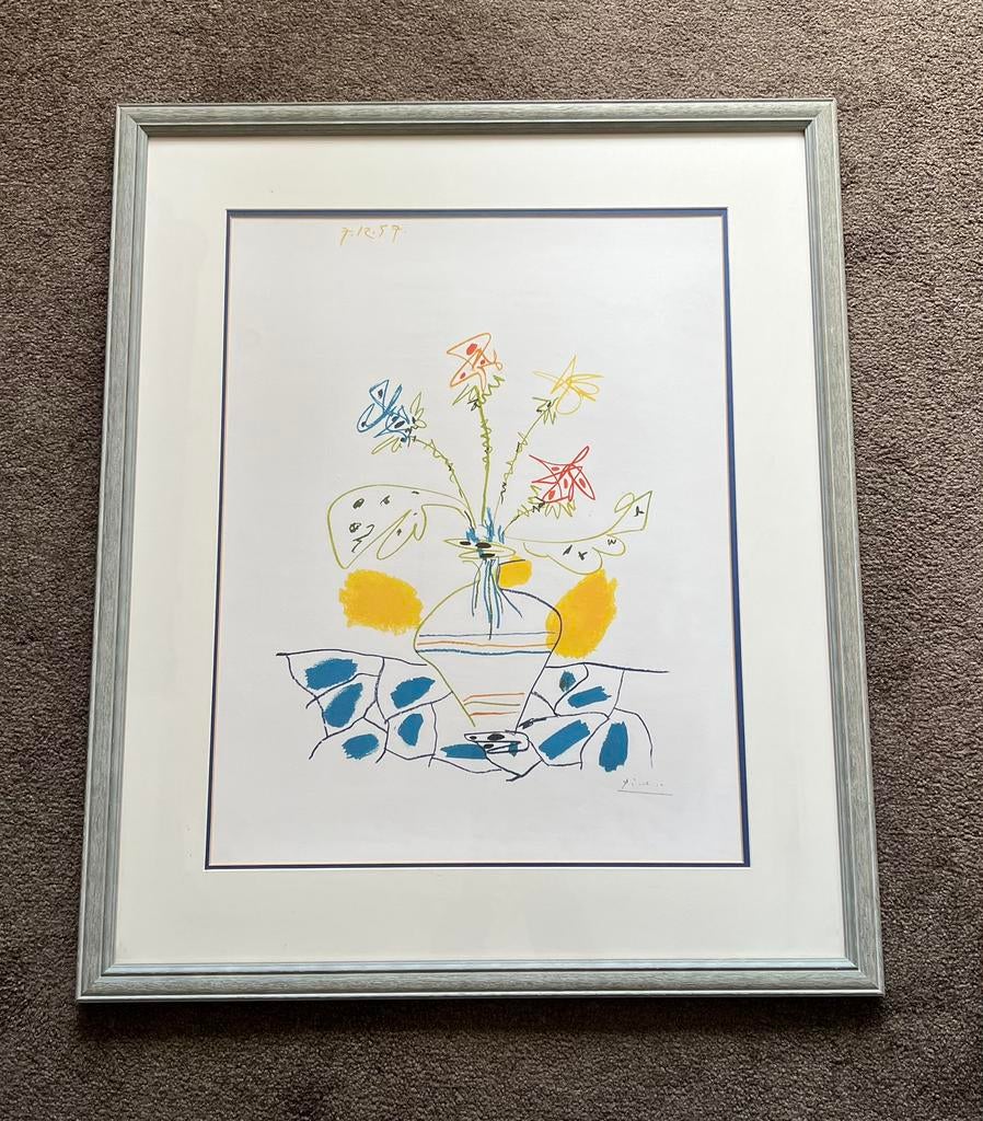 Pablo Picasso Lithografie 1957, Antiek en Kunst, Ophalen of Verzenden