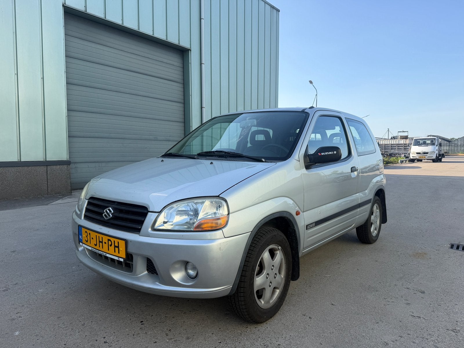 Suzuki Ignis 1.3 GL 2002 Grijs airco ijskoud 3deurs, Voorwielaandrijving, 83 pk, Stof, 31 €/maand
