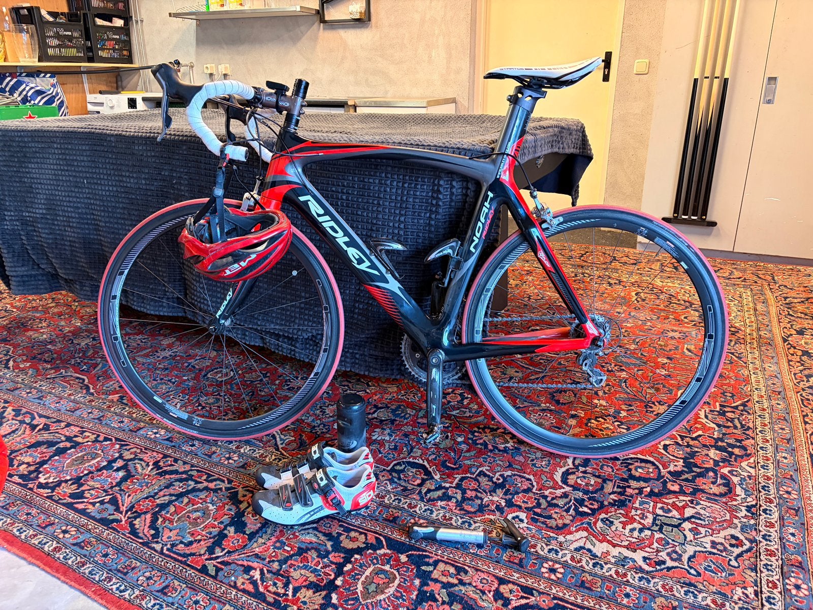 Ridley Noah HM Carbon racefiets + extra wielset accessoires, Carbon, Heren, Zo goed als nieuw, Meer dan 20 versnellingen