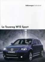 Volkswagen VW Touareg of W12 originele brochure/auto folder, Ophalen, Zo goed als nieuw, Volkswagen