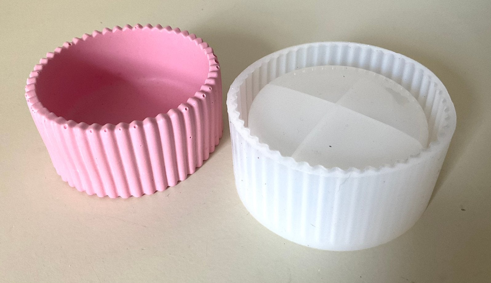 Siliconen gietmal ribbel bakje, Verzenden, Nieuw