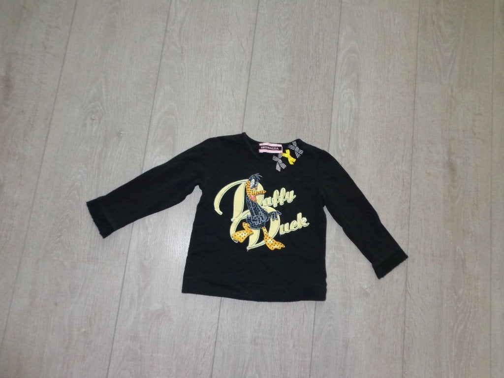 meisjeslongsleeve van monnalisa, daffy duck, maat 74, Ophalen of Verzenden, Zo goed als nieuw, Meisje, Shirtje of Longsleeve