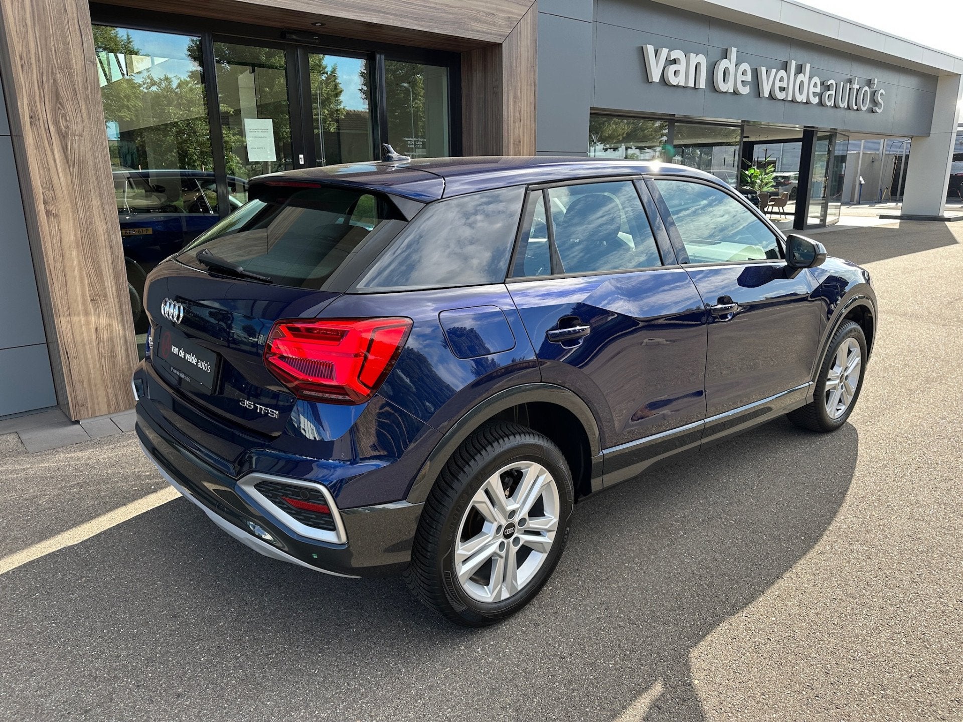 Audi Q2 35 TFSI 150pk S-tronic Advanced | Camera | Adap. Cru, 12 maanden, Stof, 4 cilinders, Blauw