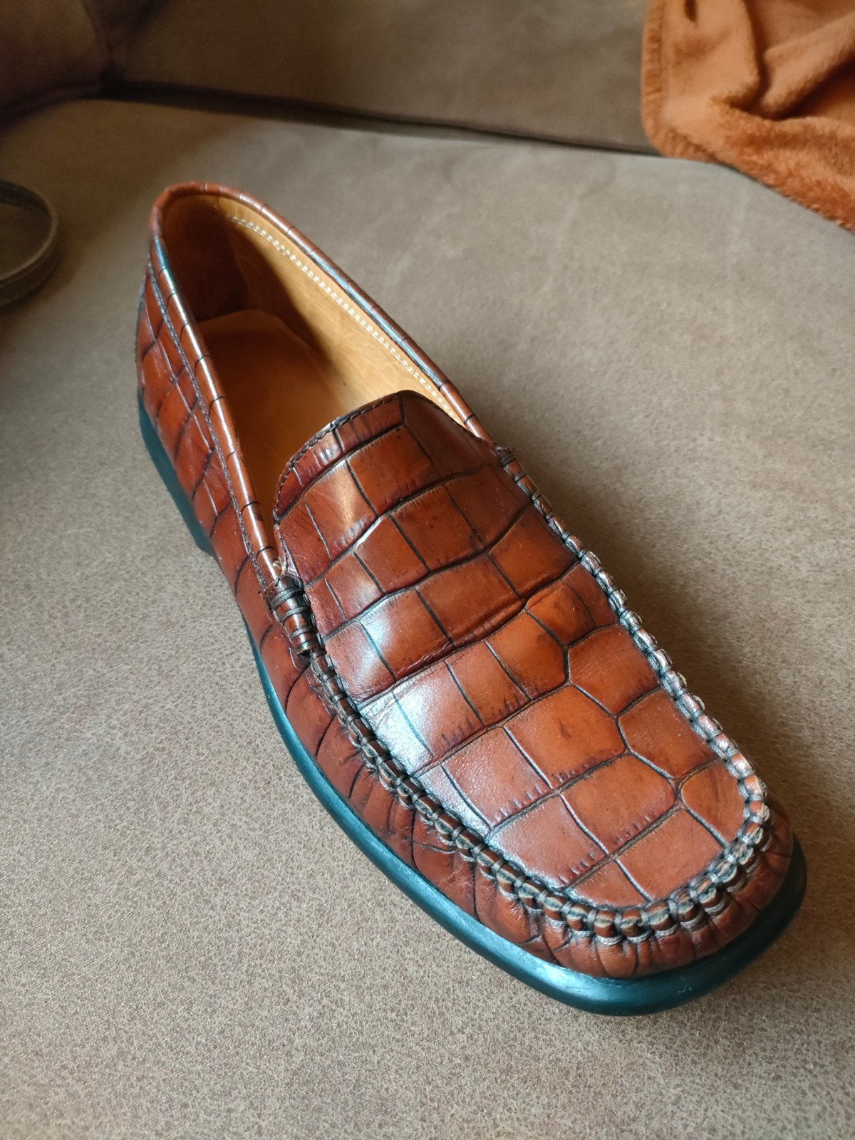 Gave mocassins leer maat 41, Kleding | Dames, Ophalen of Verzenden, Zo goed als nieuw, Zwart