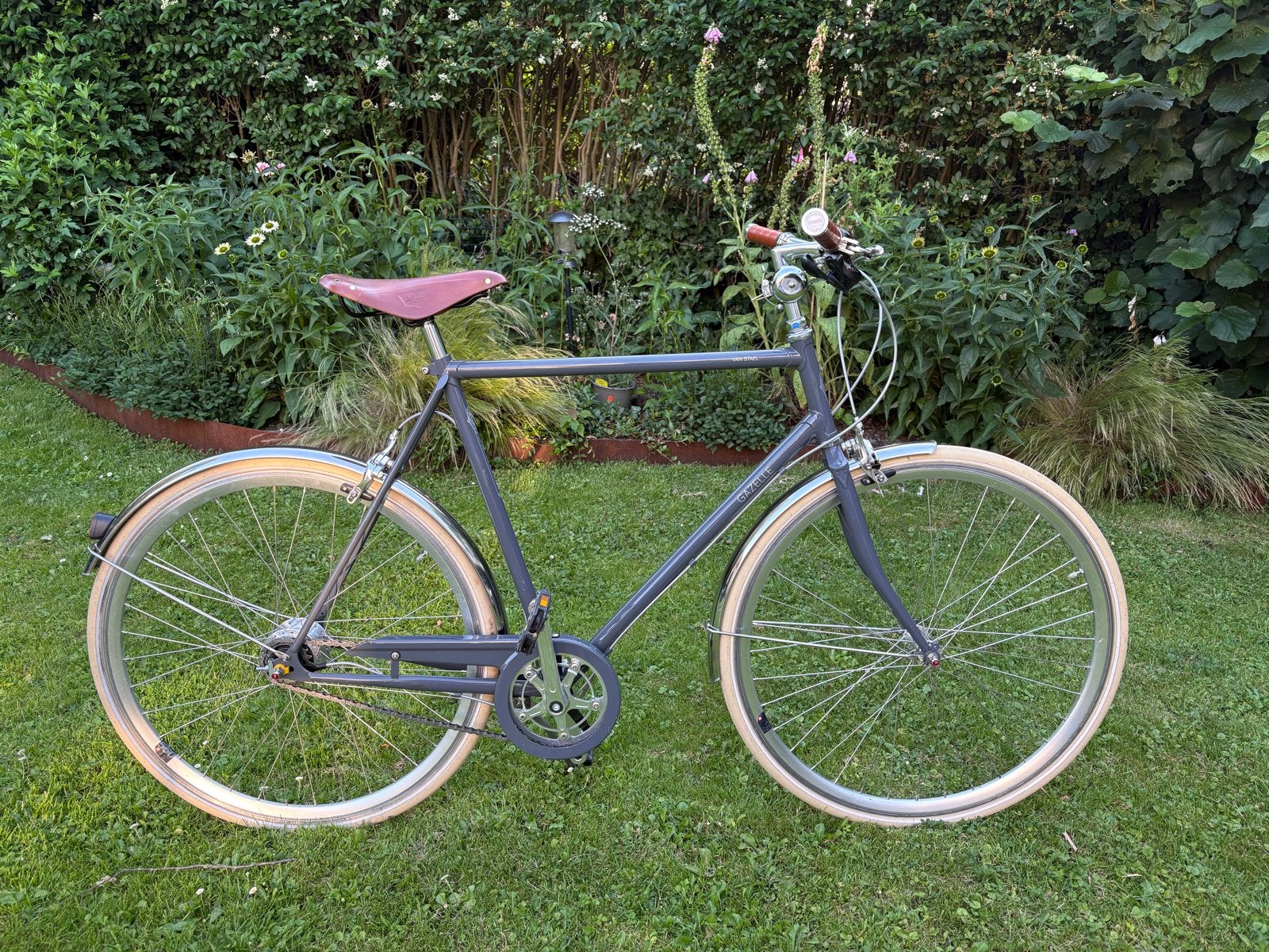 Gazelle Van Stael Herenfiets - Framemaat 59 - Nexus 7, Ophalen, Gebruikt, Velgrem, Versnellingen