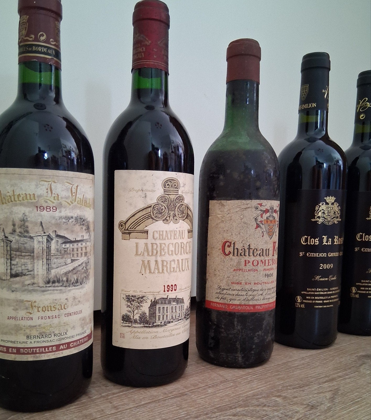 5 x rode wijn margaux- pomerol- st emilion, Verzamelen, Wijnen, Ophalen of Verzenden, Frankrijk, Rode wijn