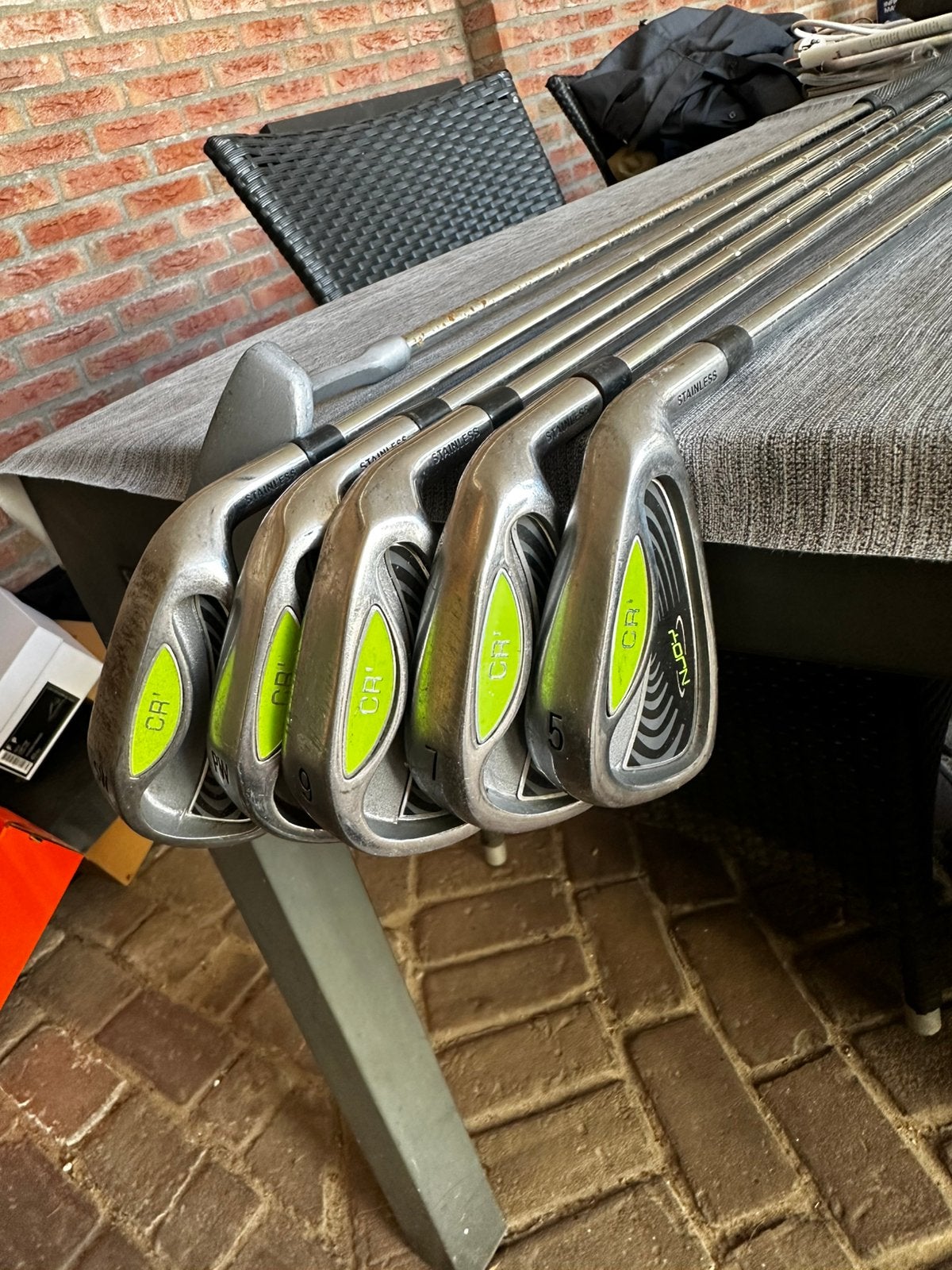 N’joy ijzerset + putter, Sport en Fitness, Golf, Ophalen, Gebruikt, Club, Overige merken